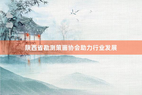 陕西省勘测策画协会助力行业发展